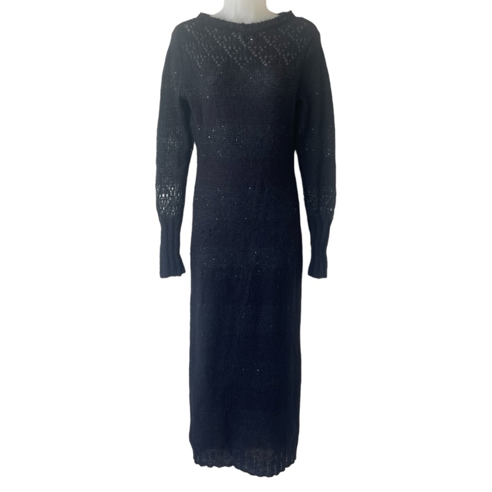 LOIZA‎ Patrizia Pepe long black knit dress